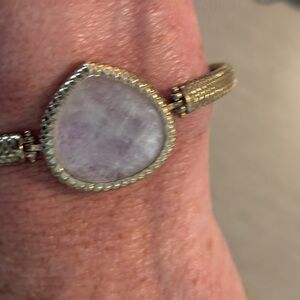 Coralia Leets Chic Gold and white Quartz Women's Bracelet